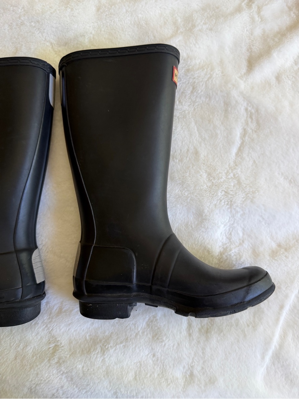 Hunter Boots Black Tall Girl’s Size 3 - Picture 6 of 14